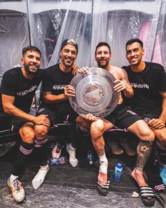 Lionel Messi, Jordi Alba, Luis Suárez y Sergio Busquets - Inter Miami