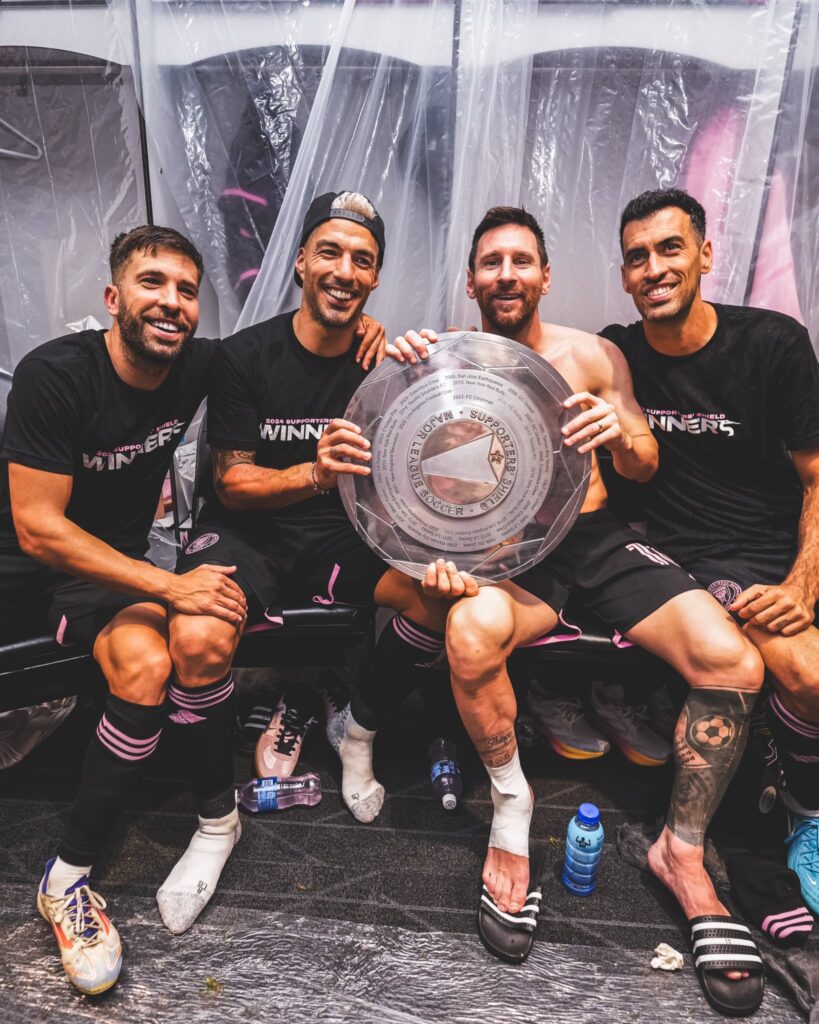 Lionel Messi, Jordi Alba, Luis Suárez y Sergio Busquets - Inter Miami